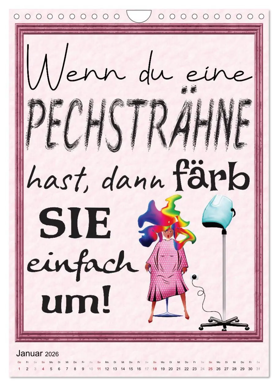 Bild: 9783516361865 | Friseur-Sprüche (Wandkalender 2026 DIN A4 hoch), CALVENDO...