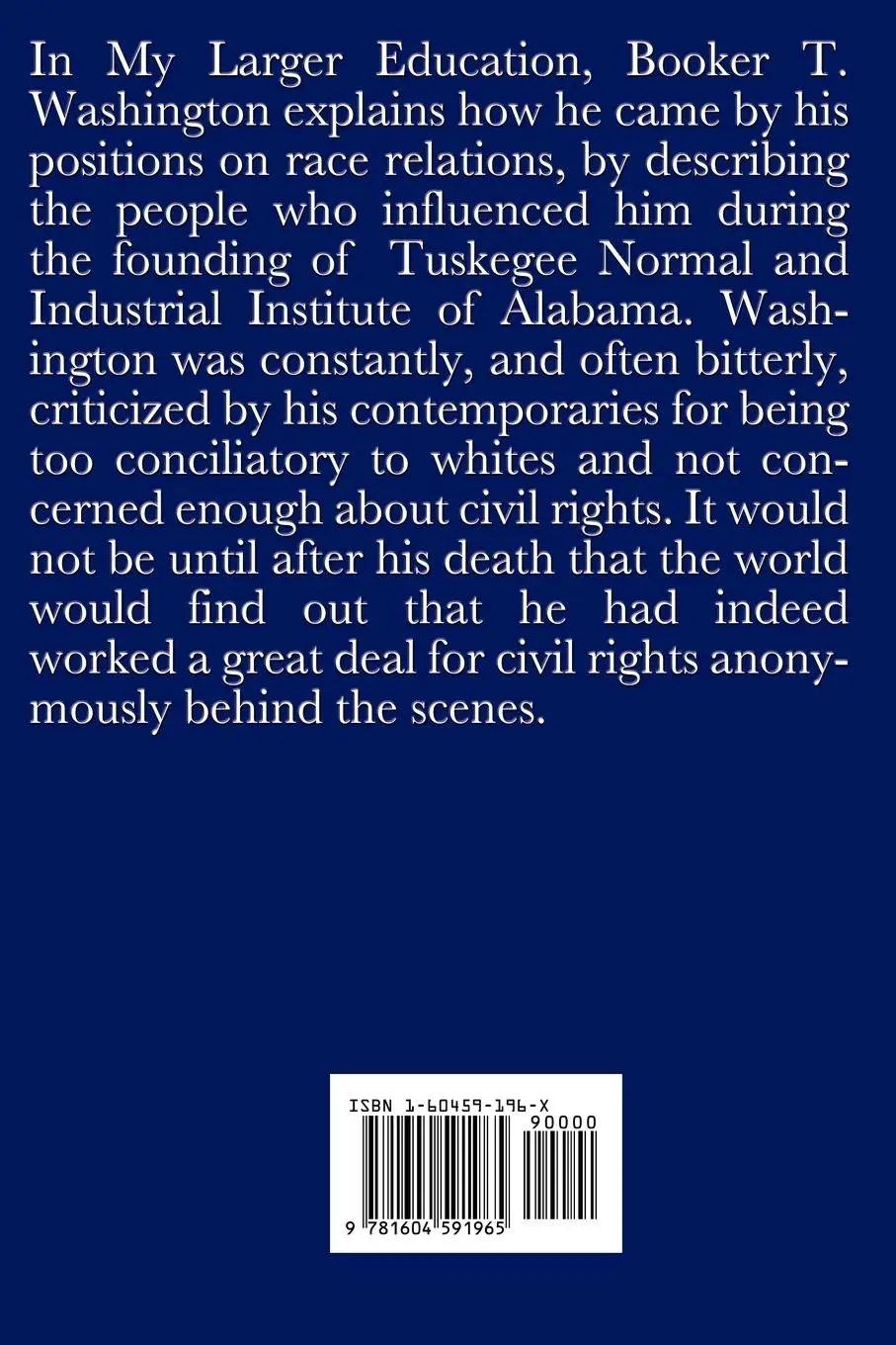 Rückseite: 9781604591965 | My Larger Education (an African American Heritage Book) | Washington