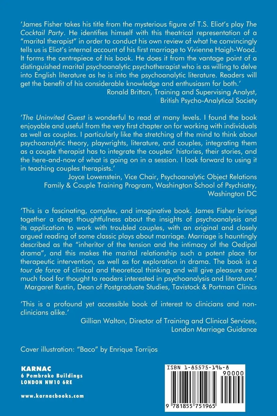 Rückseite: 9781855751965 | The Uninvited Guest | Emerging from Narcissism towards Marriage | Buch