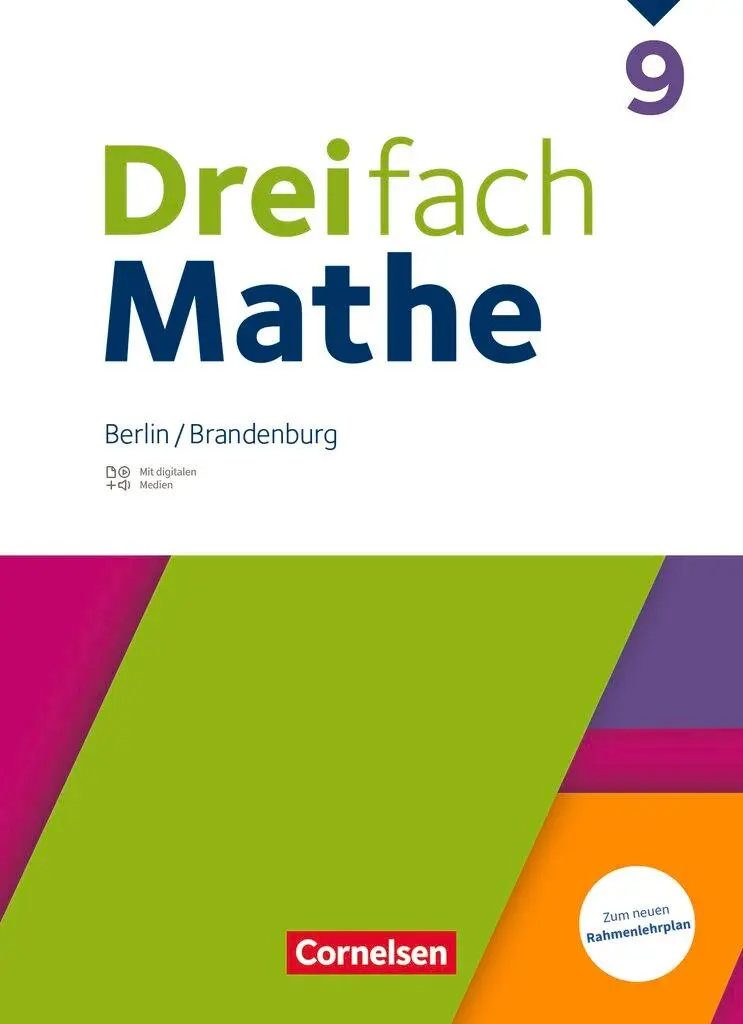 Cover: 9783060001965 | Dreifach Mathe 9. Schuljahr - Berlin und Brandenburg - Schulbuch...