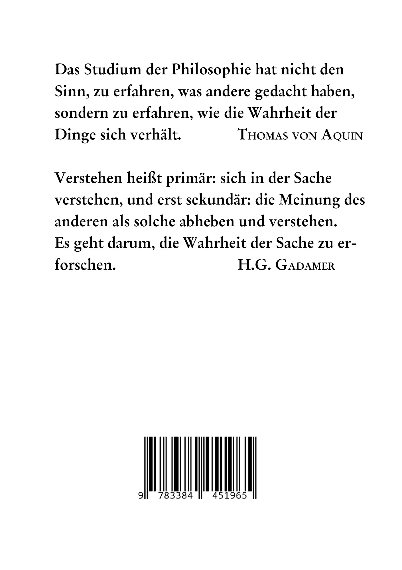Rückseite: 9783384451965 | Ethische Verpflichtung bei Thomas von Aquin | Philosophische Aufsätze