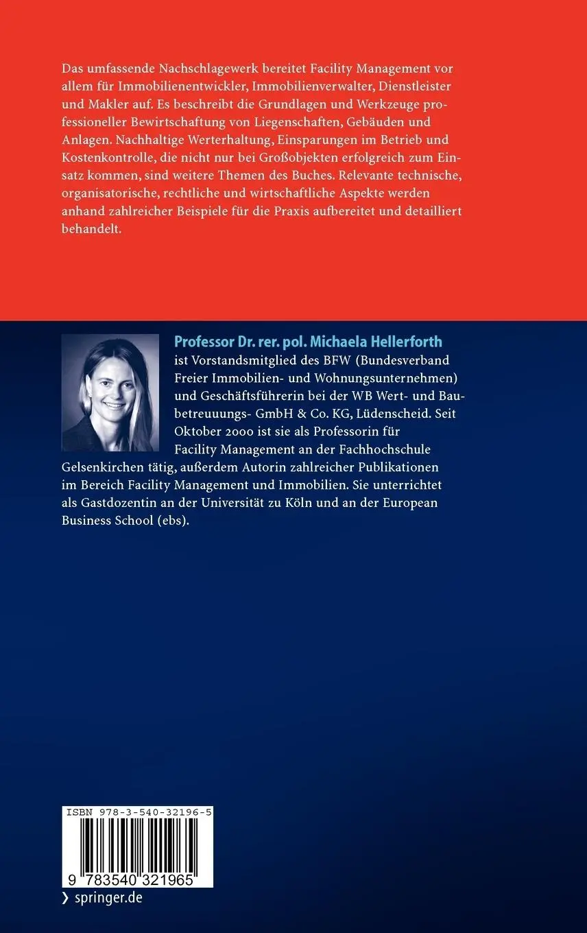 Rückseite: 9783540321965 | Handbuch Facility Management für Immobilienunternehmen | Hellerforth