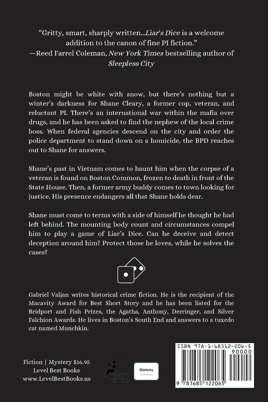 Rückseite: 9781685122065 | Liar's Dice | A Shane Cleary Mystery | Gabriel Valjan | Taschenbuch