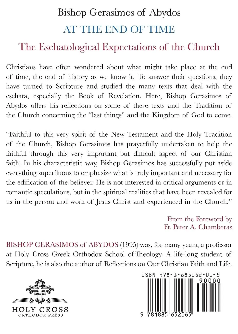 Rückseite: 9781885652065 | At The End of Time | The Eschatological Expectations of the Church