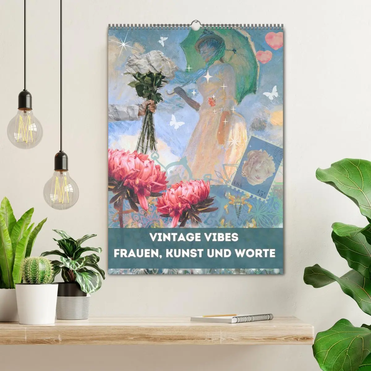 Bild: 9783516242065 | Vintage Vibes - Frauen, Kunst und Worte (Wandkalender 2026 DIN A2...