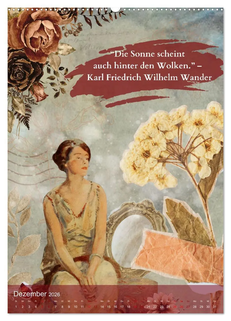 Bild: 9783516242065 | Vintage Vibes - Frauen, Kunst und Worte (Wandkalender 2026 DIN A2...