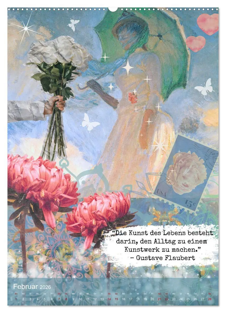 Bild: 9783516242065 | Vintage Vibes - Frauen, Kunst und Worte (Wandkalender 2026 DIN A2...