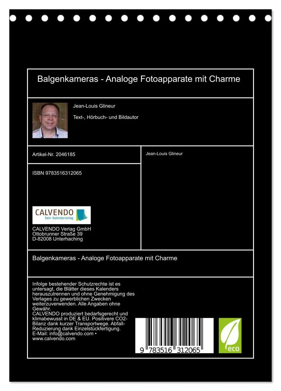 Bild: 9783516312065 | Balgenkameras - Analoge Fotoapparate mit Charme (Tischkalender 2026...