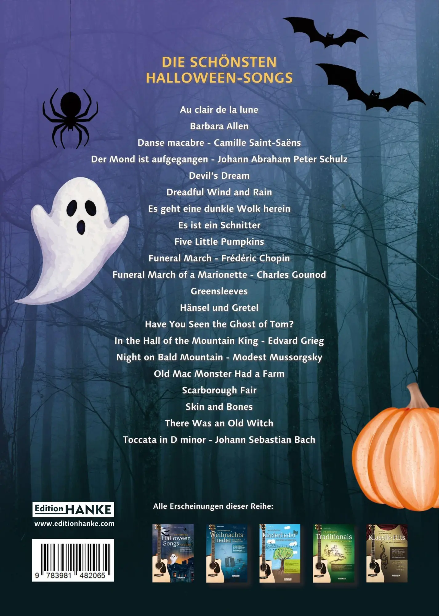 Rückseite: 9783981482065 | Die schönsten Halloween-Songs für Gitarre | Broschüre | Deutsch | 2026