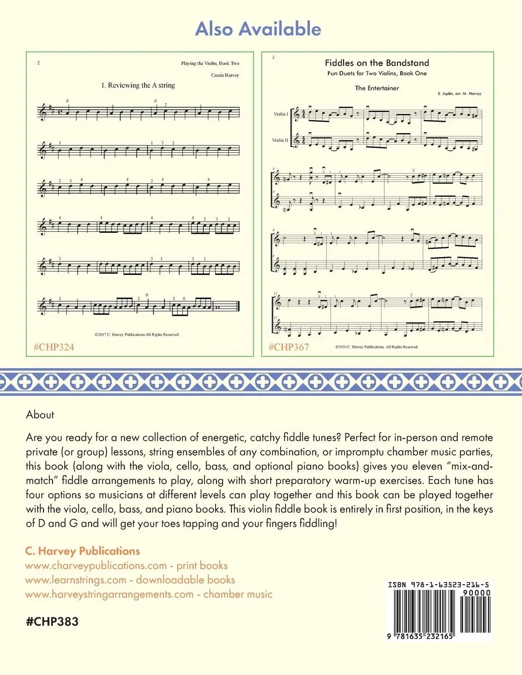 Rückseite: 9781635232165 | The Blackberry Blossom Fiddle Book for Violin | Myanna Harvey (u. a.)