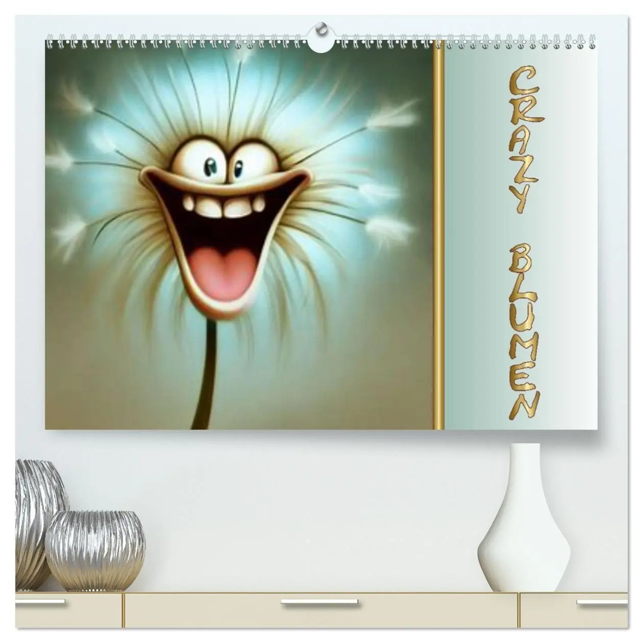 Cover: 9783569252165 | Crazy Blumen (hochwertiger Premium Wandkalender 2027 DIN A2 quer),...