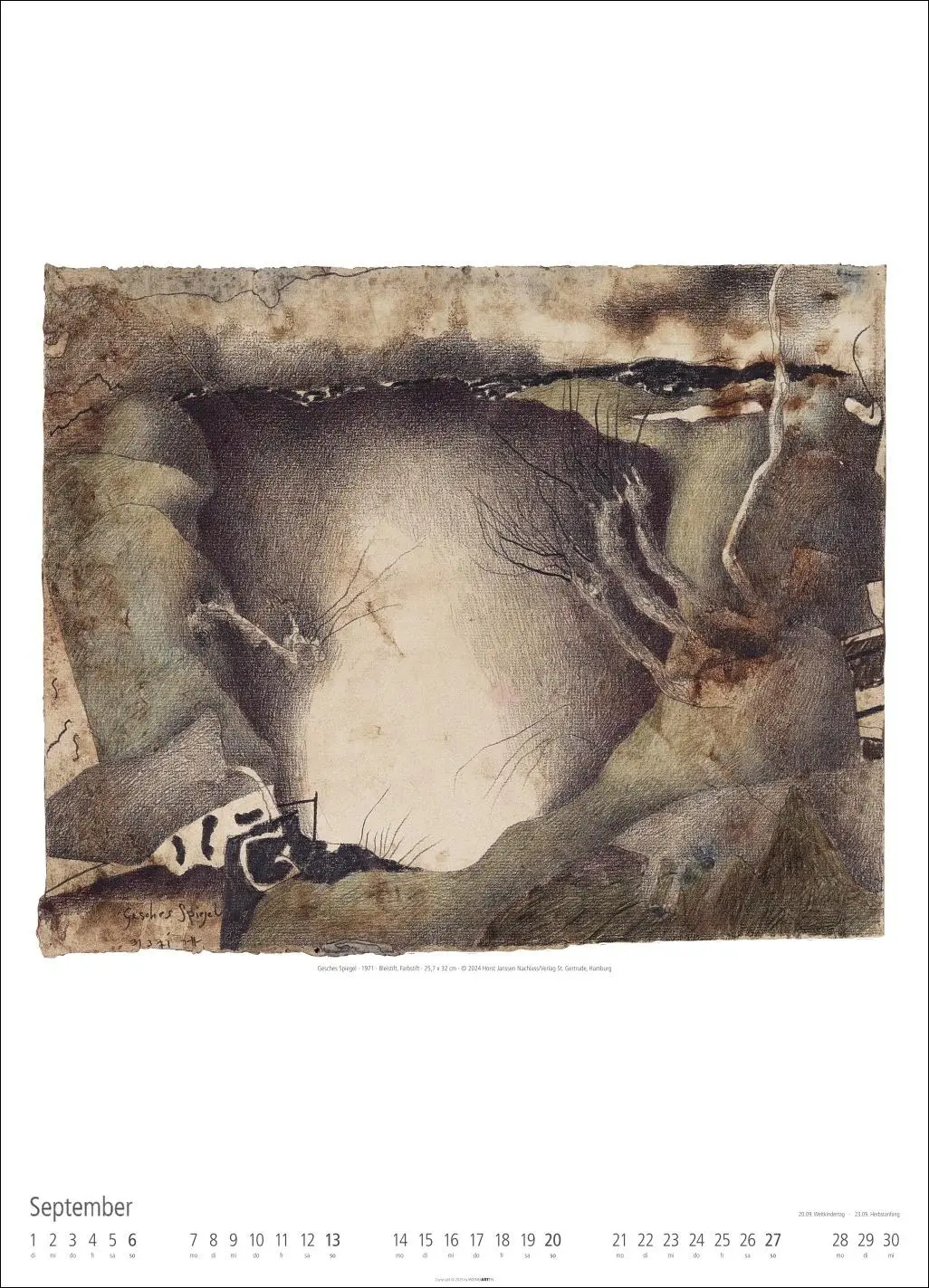 Bild: 9783839902165 | Horst Janssen Kalender 2026 | Horst Janssen | Kalender | Spiralbindung
