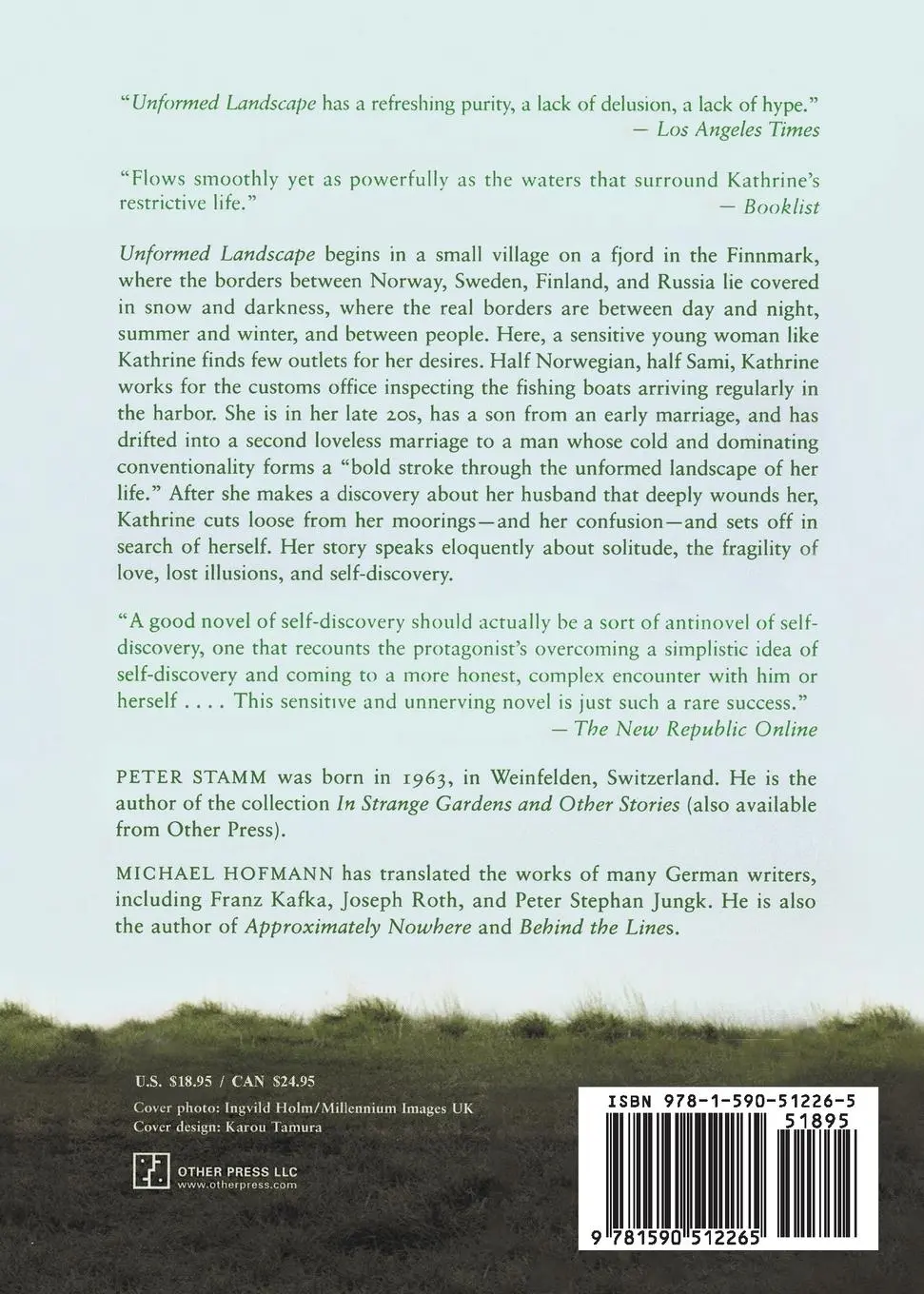 Rückseite: 9781590512265 | Unformed Landscape | A Novel | Peter Stamm | Taschenbuch | Englisch
