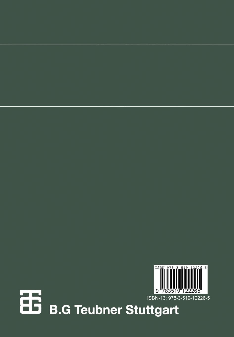 Rückseite: 9783519122265 | Algebraische Topologie | Eine Einführung | Heiner Zieschang (u. a.)