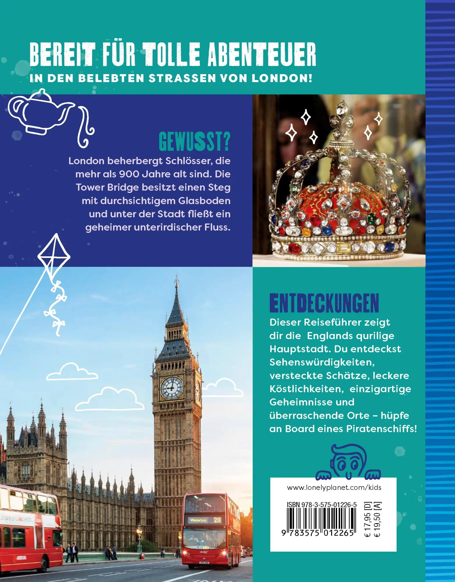 Rückseite: 9783575012265 | LONELY PLANET Kinderreiseführer Der Cityguide für Kids London | Towler