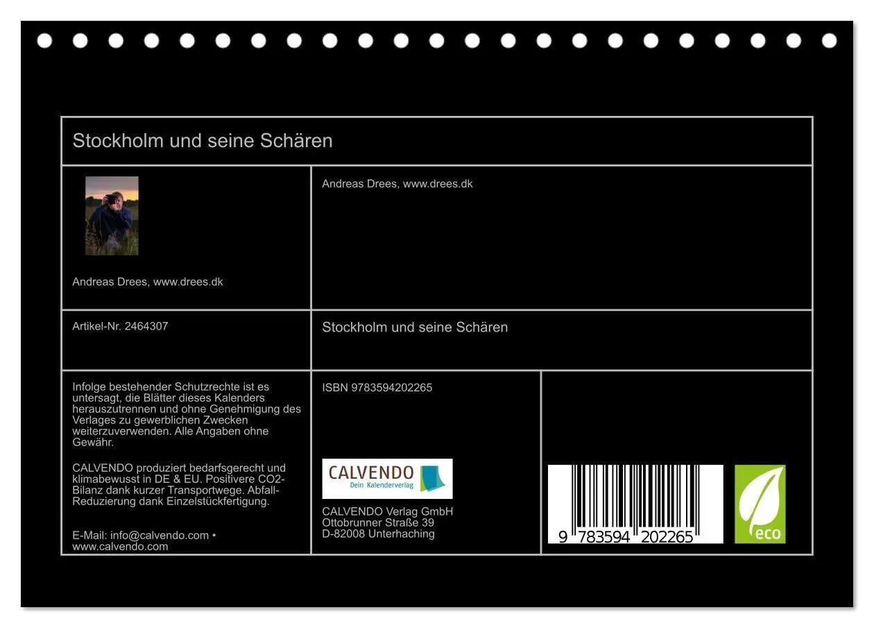 Bild: 9783594202265 | Stockholm und seine Schären (Tischkalender 2027 DIN A5 quer),...