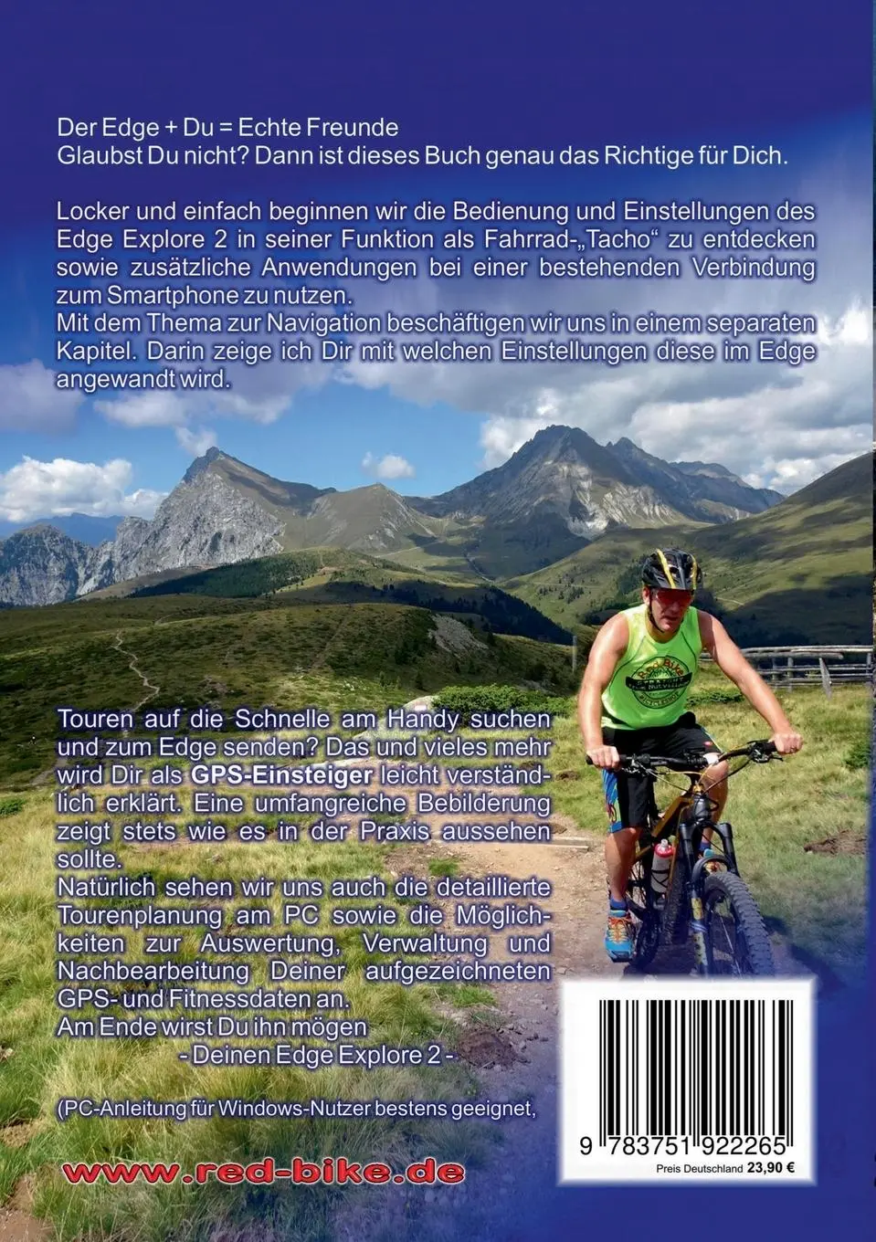 Rückseite: 9783751922265 | GPS Praxisbuch Garmin Edge Explore 2/Power | Red Bike Nußdorf | Buch