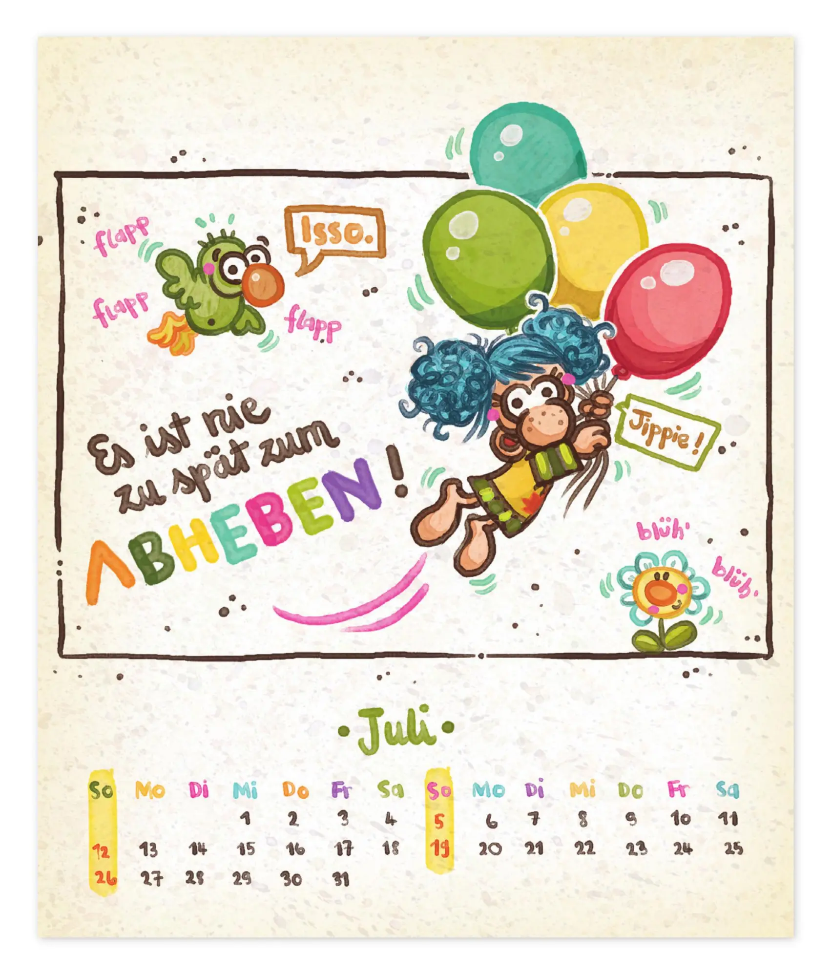 Bild: 9783780632265 | Der Mutmachkalender 2026 | Nina Dulleck | Kalender | 26 S. | Deutsch
