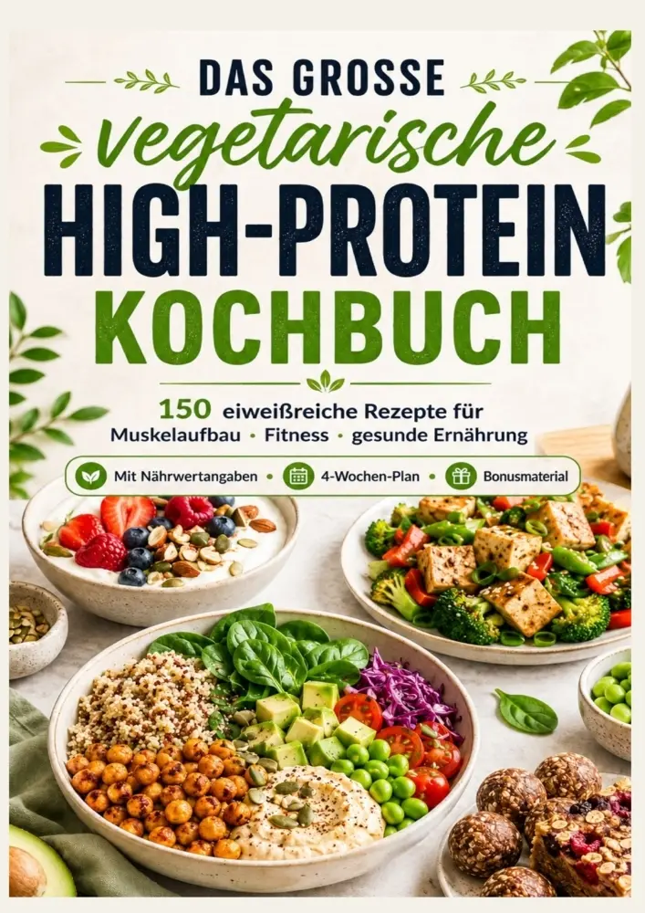 Cover: 9789403902265 | Das vegetarische High-Protein-Kochbuch Eiweißreiche Rezepte für...
