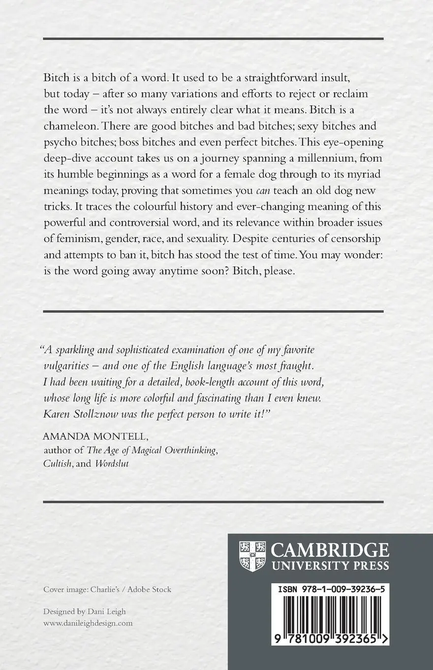 Rückseite: 9781009392365 | Bitch | The Journey of a Word | Karen Stollznow | Taschenbuch | 2024