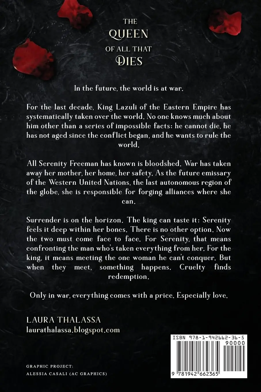 Rückseite: 9781942662365 | The Queen of All That Dies (The Fallen World Book 1) | Laura Thalassa