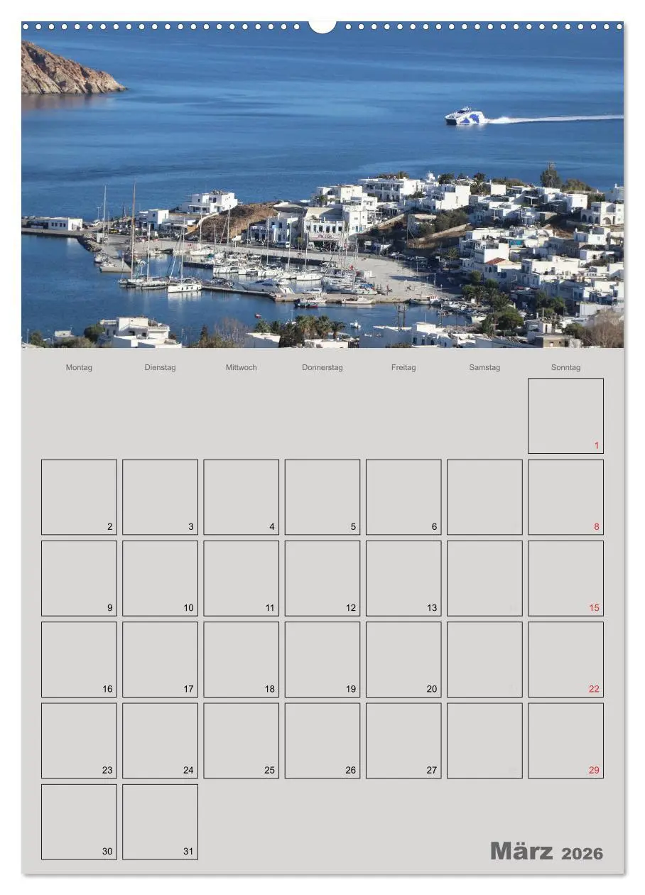 Bild: 9783516452365 | Kykladen, Perlen der Ägäis (Wandkalender 2026 DIN A2 hoch),...