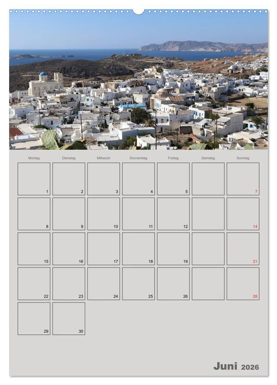 Bild: 9783516452365 | Kykladen, Perlen der Ägäis (Wandkalender 2026 DIN A2 hoch),...