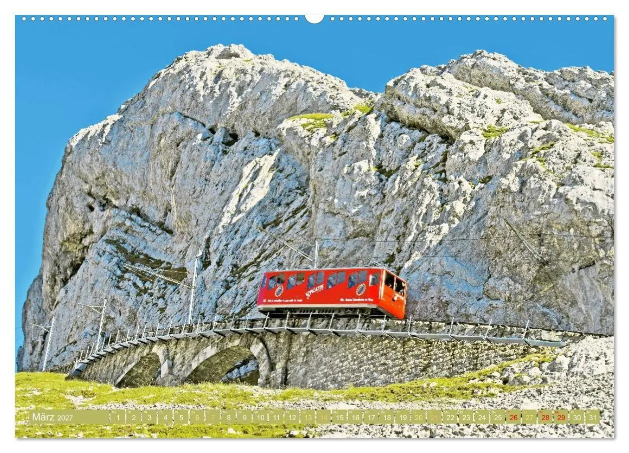 Bild: 9783516902365 | Im Zug durch Schweizer Berge (Wandkalender 2027 DIN A2 quer),...