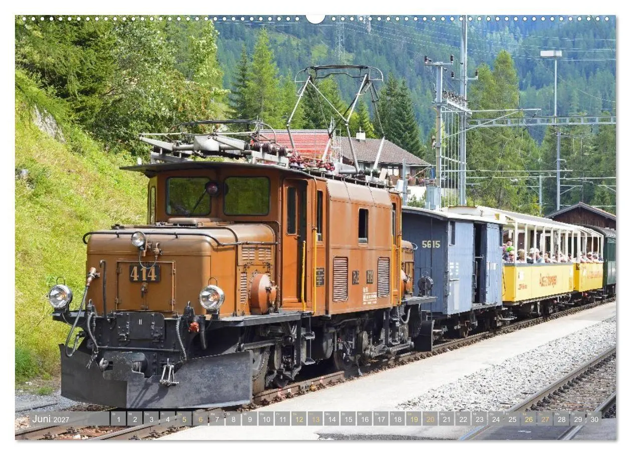 Bild: 9783516902365 | Im Zug durch Schweizer Berge (Wandkalender 2027 DIN A2 quer),...