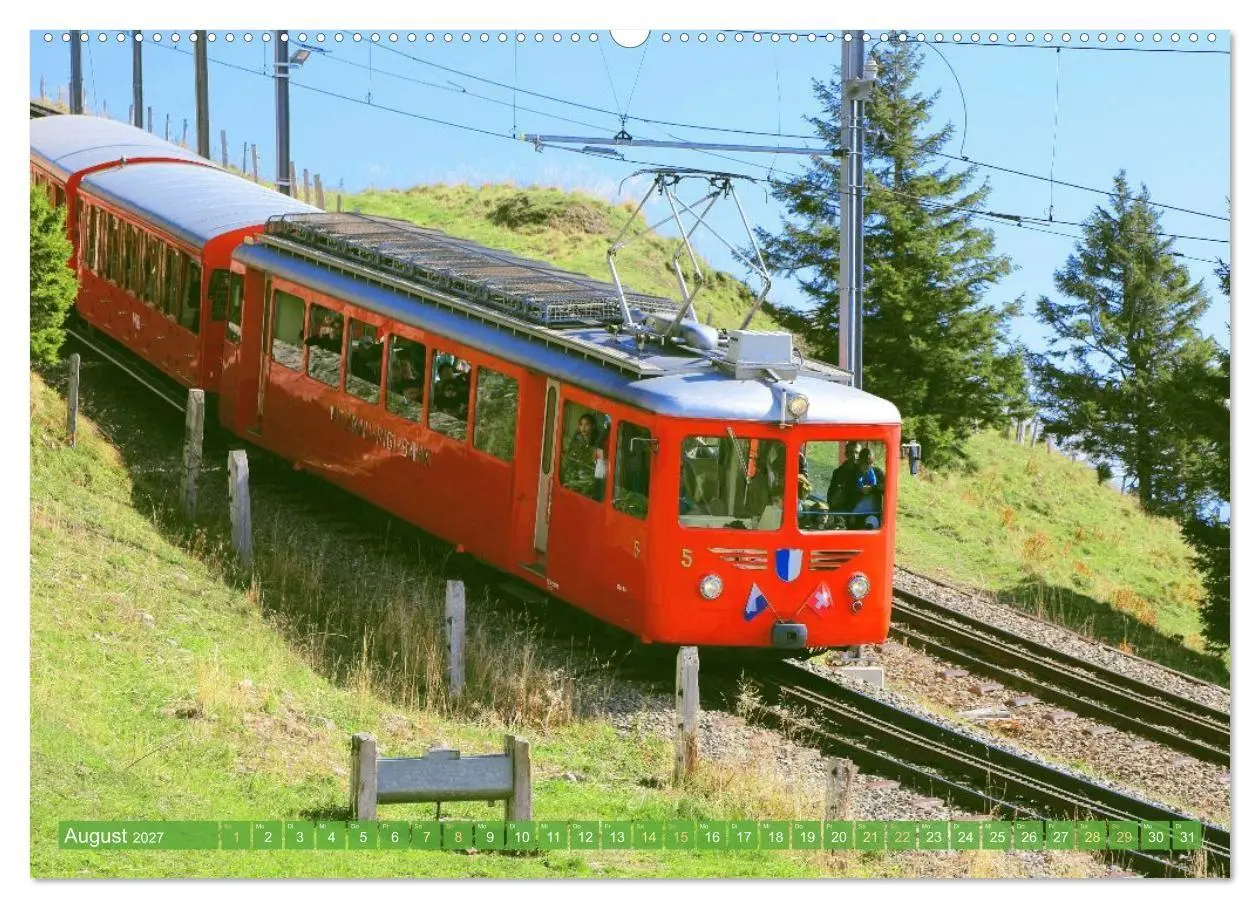 Bild: 9783516902365 | Im Zug durch Schweizer Berge (Wandkalender 2027 DIN A2 quer),...