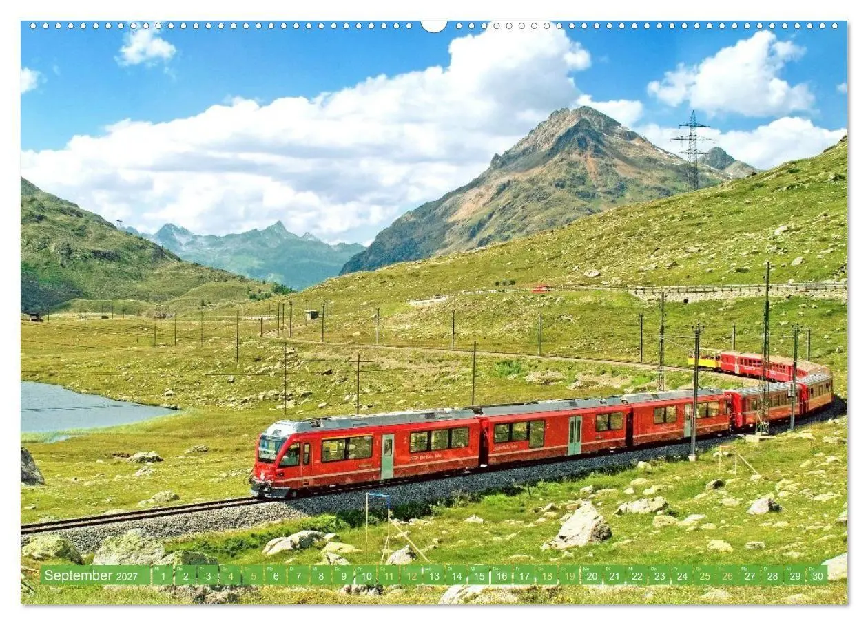 Bild: 9783516902365 | Im Zug durch Schweizer Berge (Wandkalender 2027 DIN A2 quer),...