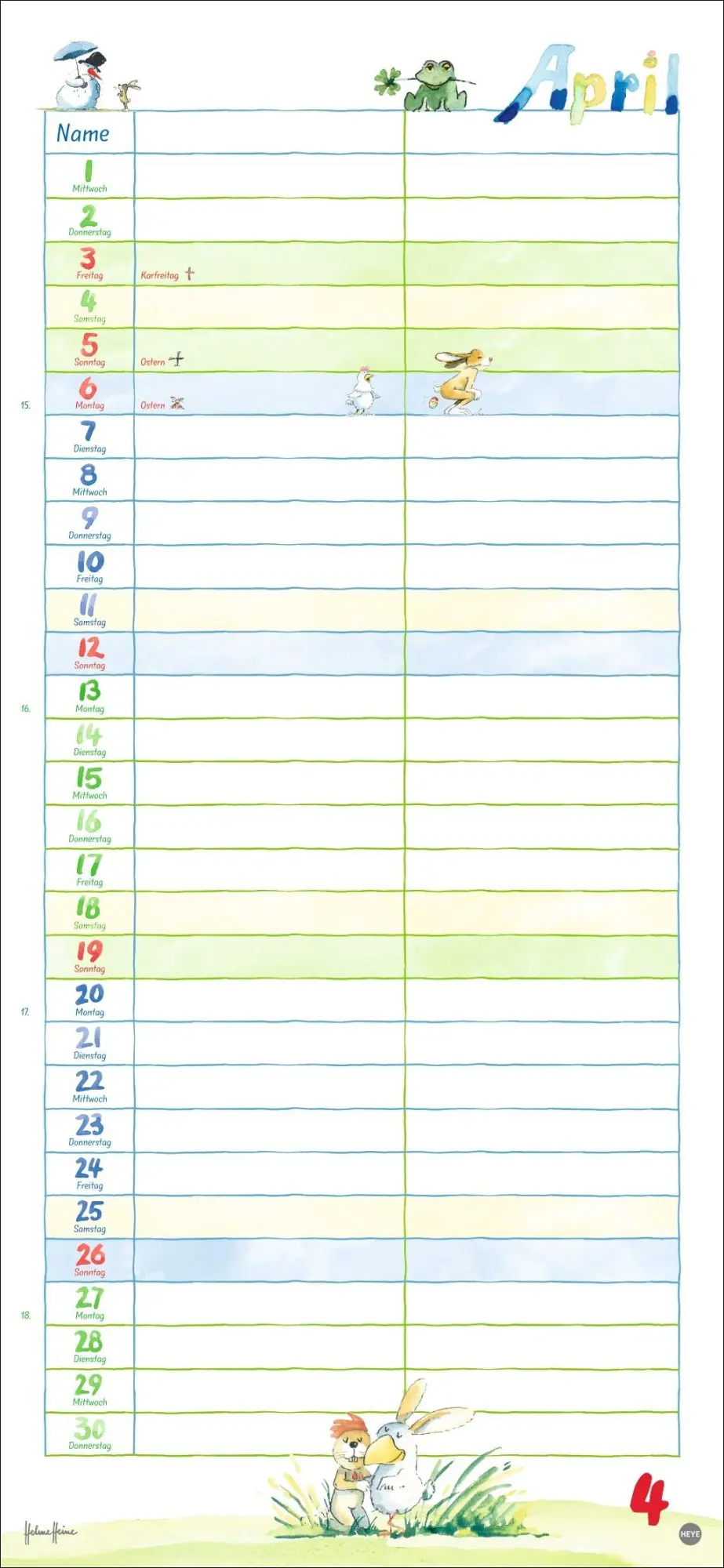Bild: 9783756412365 | Helme Heine: Planer für zwei 2026 | Helme Heine | Kalender | 14 S.