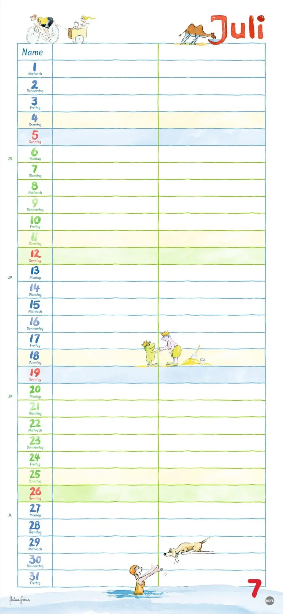 Bild: 9783756412365 | Helme Heine: Planer für zwei 2026 | Helme Heine | Kalender | 14 S.