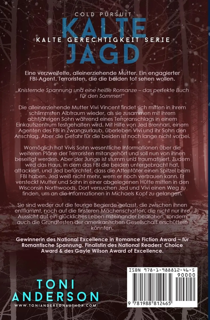 Rückseite: 9781988812465 | Kalte Jagd - Cold Pursuit | Toni Anderson | Taschenbuch | Deutsch