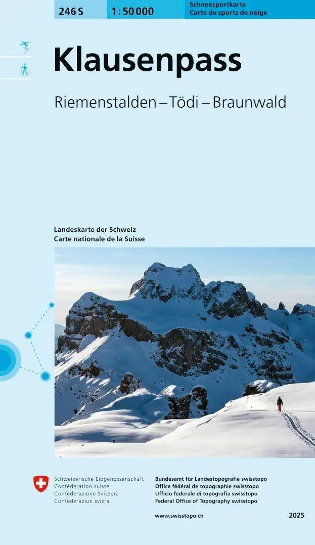 Cover: 9783302502465 | 246S Klausenpass Schneesportkarte | Riemenstalden - Tödi - Braunwald