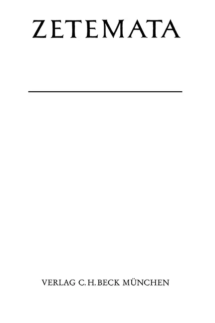 Cover: 9783406312465 | Künstlichkeit von Kunst | Ernst-Richard Schwinge | Zetemata | Deutsch