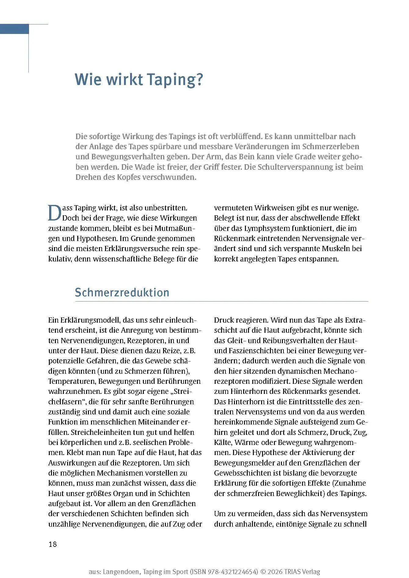 Bild: 9783432122465 | Taping im Sport | Soforthilfe bei Schmerzen und Verletzungen | Buch