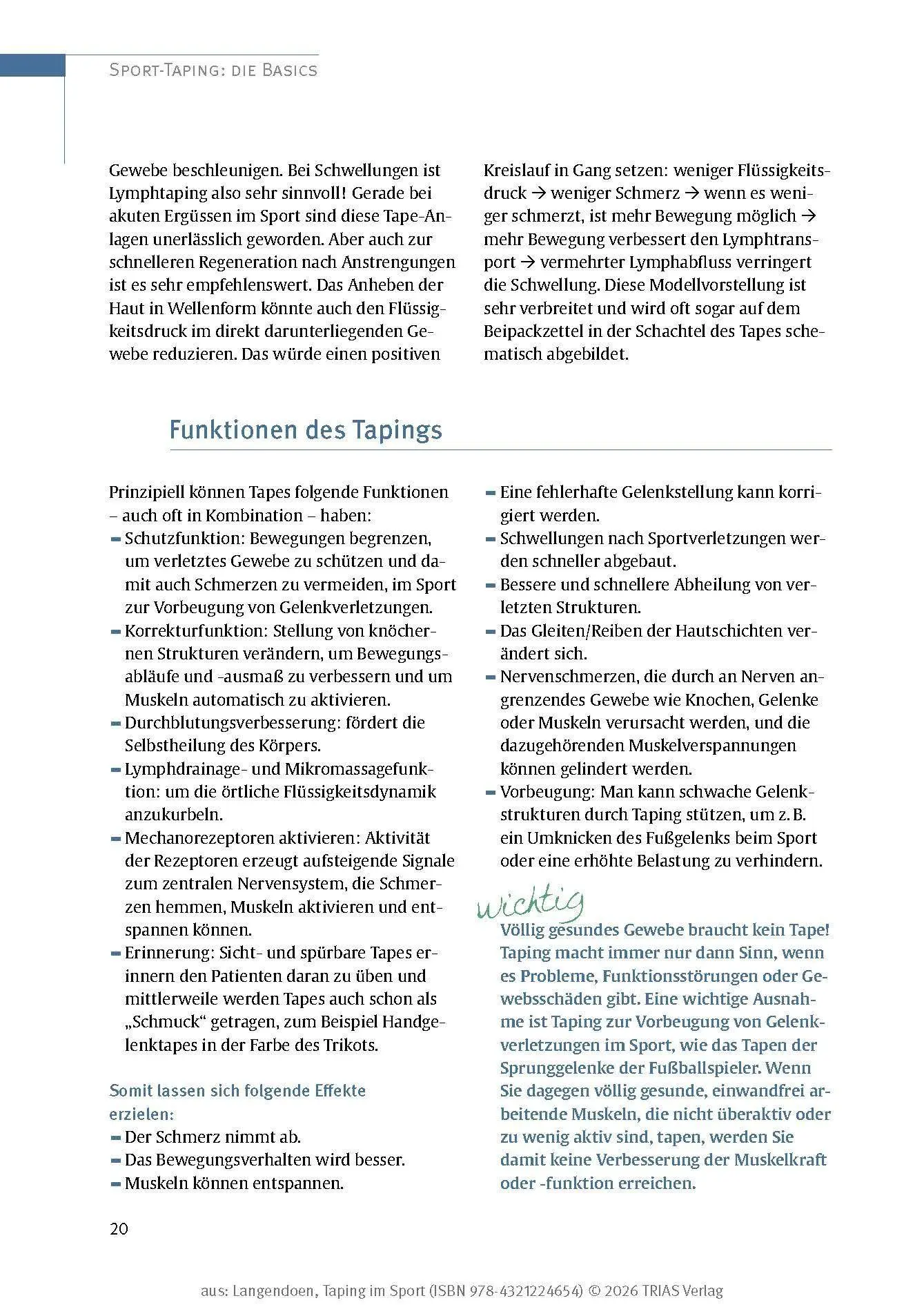 Bild: 9783432122465 | Taping im Sport | Soforthilfe bei Schmerzen und Verletzungen | Buch
