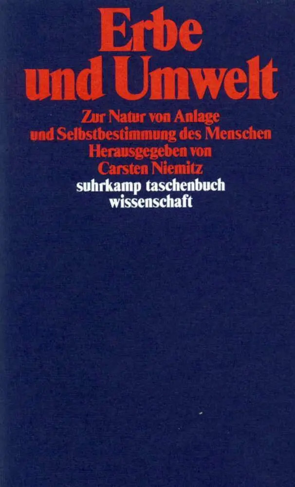 Cover: 9783518282465 | Erbe und Umwelt | Taschenbuch | 399 S. | Deutsch | 1987 | Suhrkamp