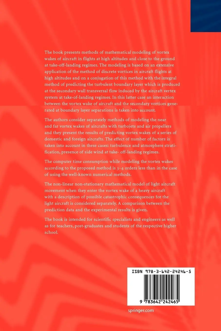 Rückseite: 9783642242465 | Vortex wakes of Aircrafts | A. I. Zhelannikov (u. a.) | Taschenbuch