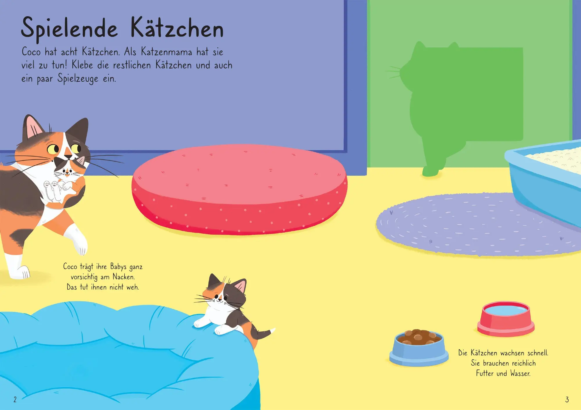 Bild: 9781035702565 | Mein Immer-wieder-Stickerbuch: Meine liebsten Katzen | Caroline Young