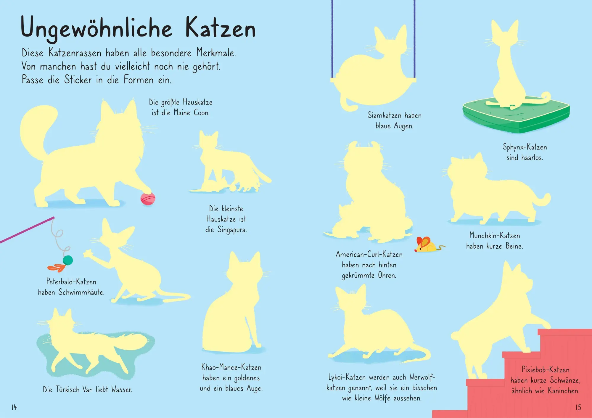 Bild: 9781035702565 | Mein Immer-wieder-Stickerbuch: Meine liebsten Katzen | Caroline Young