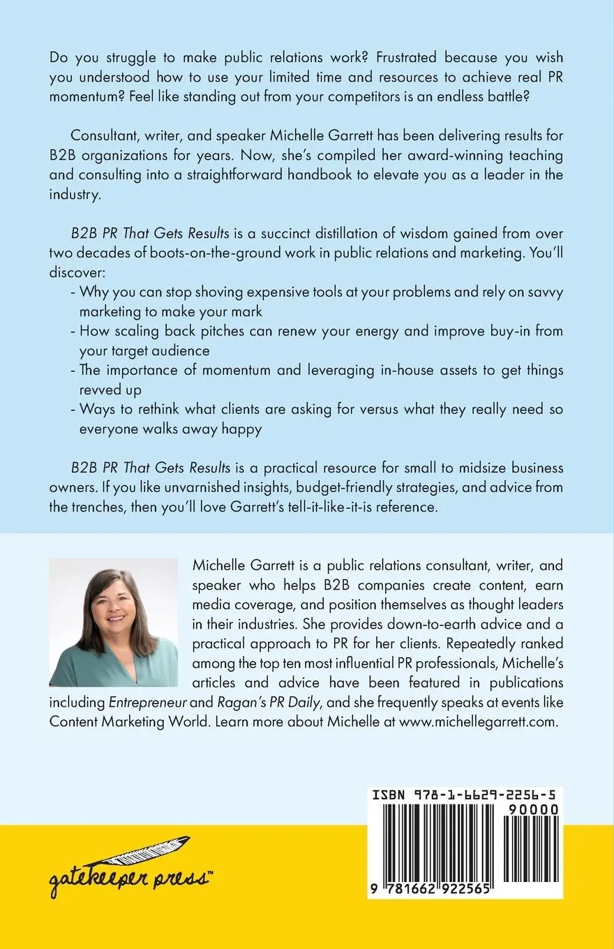 Rückseite: 9781662922565 | B2B PR That Gets Results | Michelle Garrett | Taschenbuch | Paperback