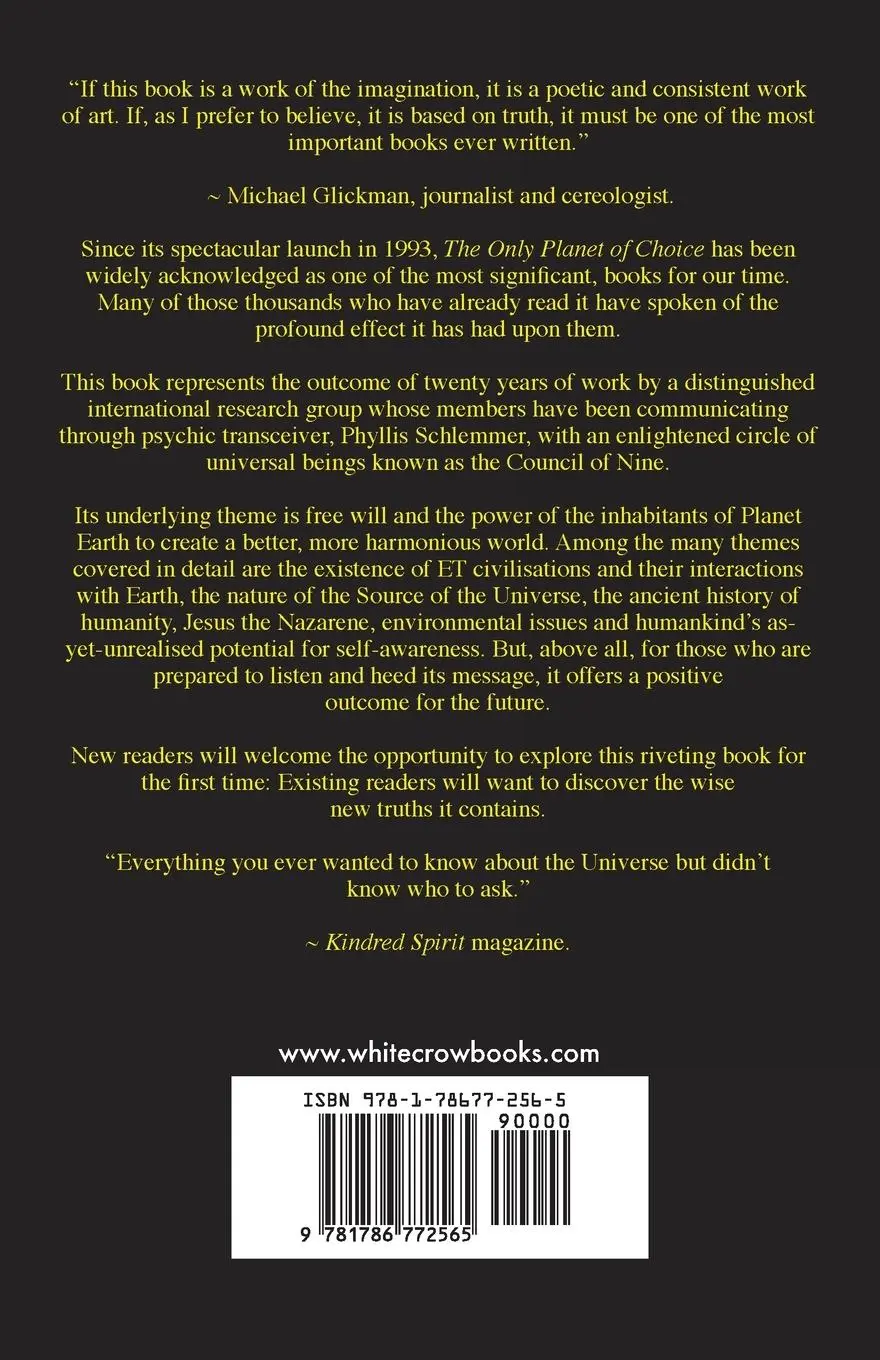 Rückseite: 9781786772565 | The Only Planet of Choice | Essential Briefings From Deep Space | Buch