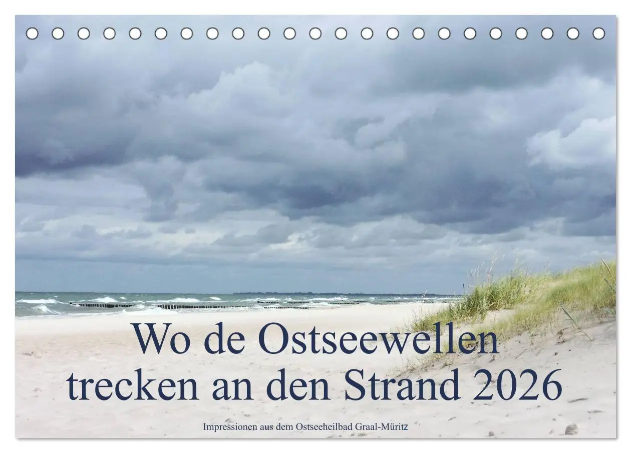 Cover: 9783516122565 | Wo de Ostseewellen trecken an den Strand 2026 (Tischkalender 2026...