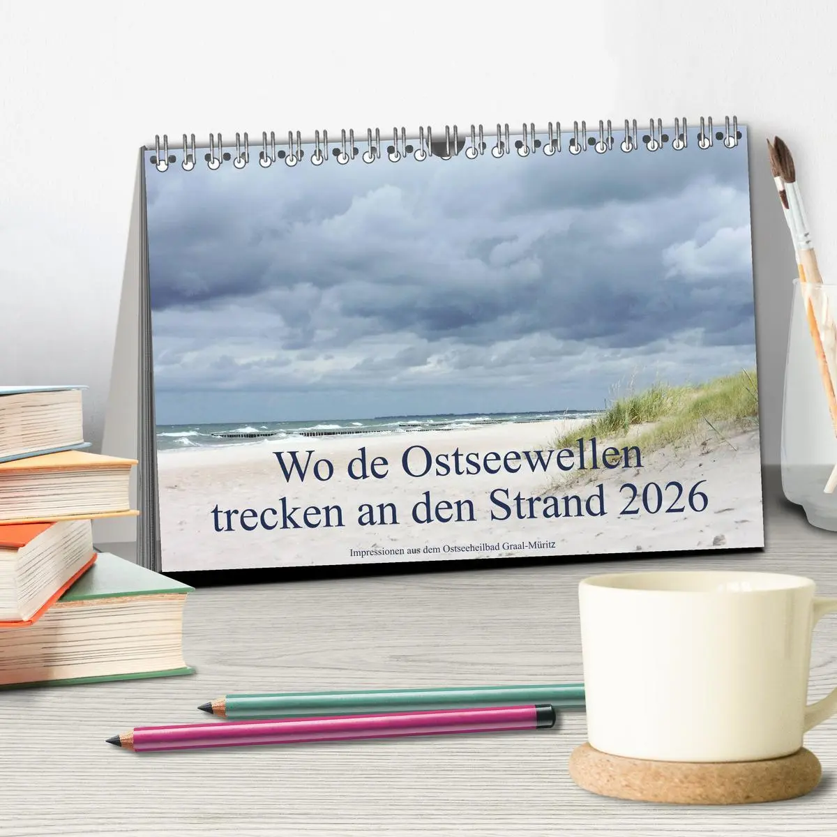 Bild: 9783516122565 | Wo de Ostseewellen trecken an den Strand 2026 (Tischkalender 2026...