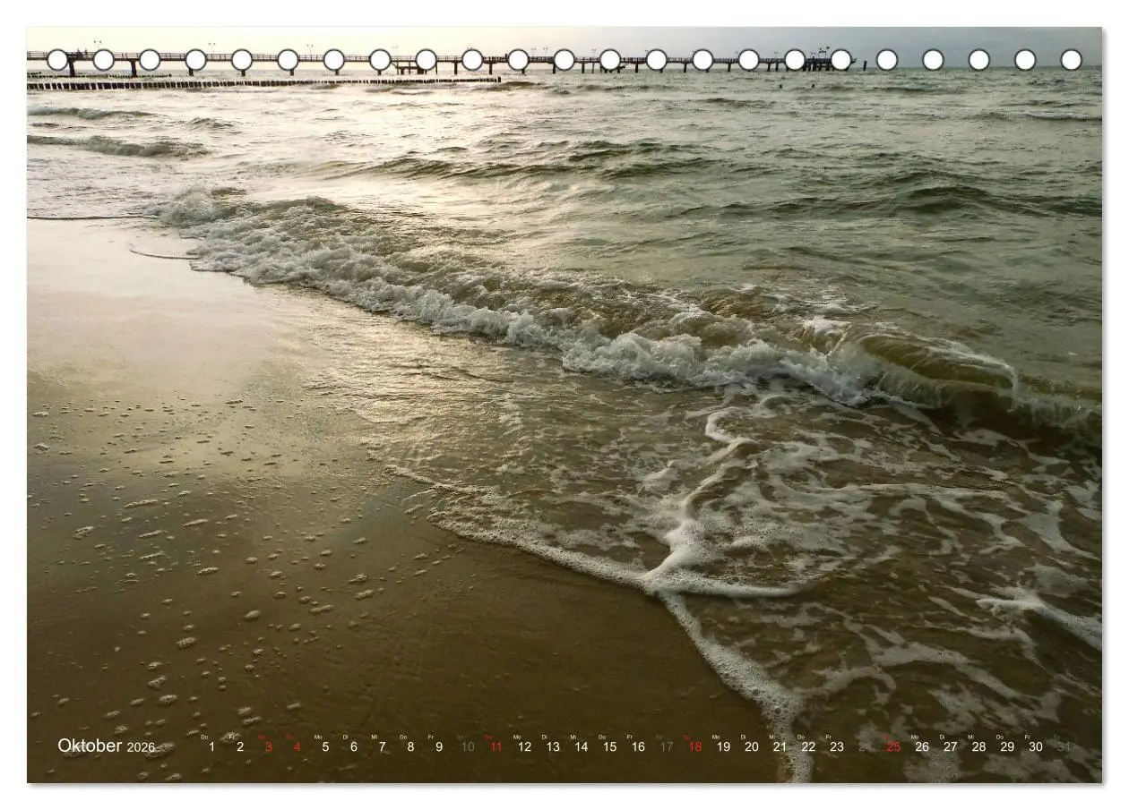 Bild: 9783516122565 | Wo de Ostseewellen trecken an den Strand 2026 (Tischkalender 2026...