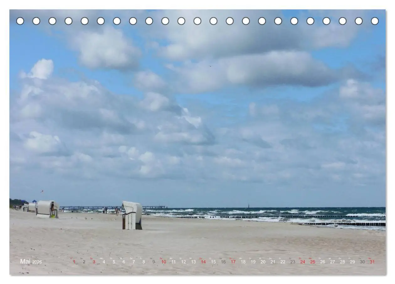 Bild: 9783516122565 | Wo de Ostseewellen trecken an den Strand 2026 (Tischkalender 2026...