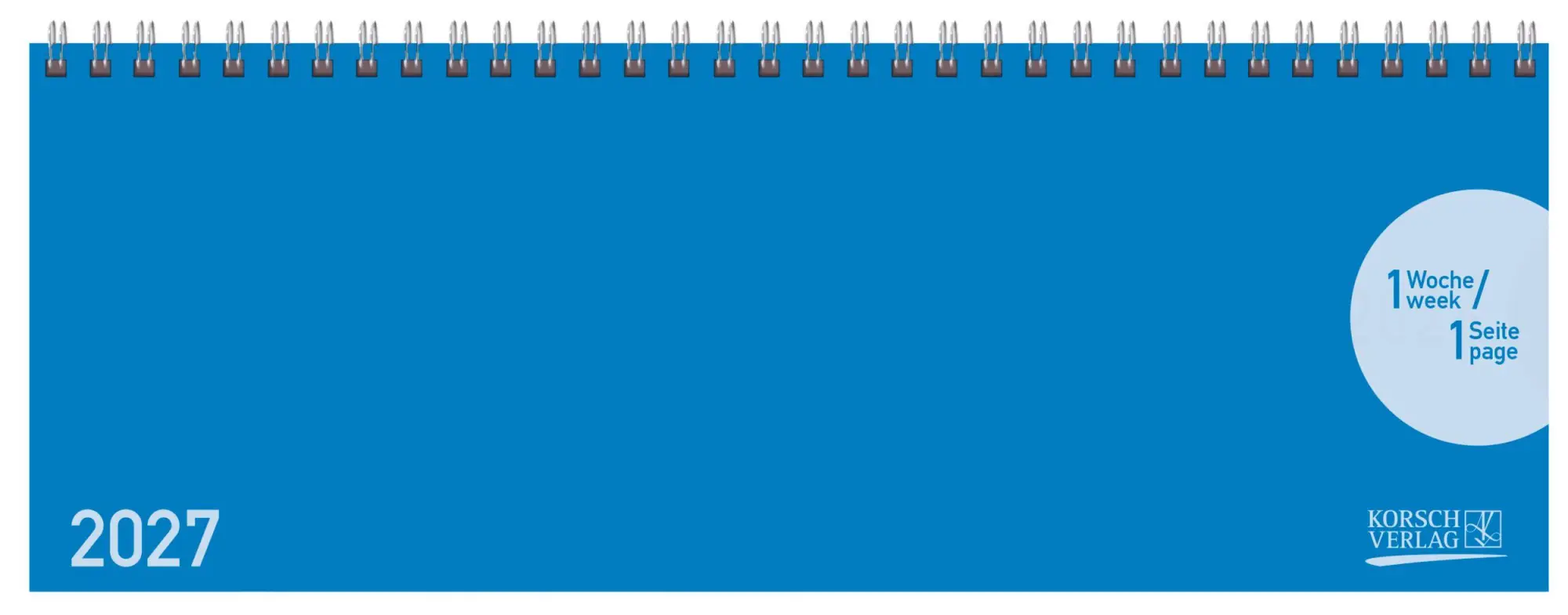 Cover: 9783819302565 | Tischquerkalender Classic Colourlux blau 2027 | Korsch Verlag | 64 S.