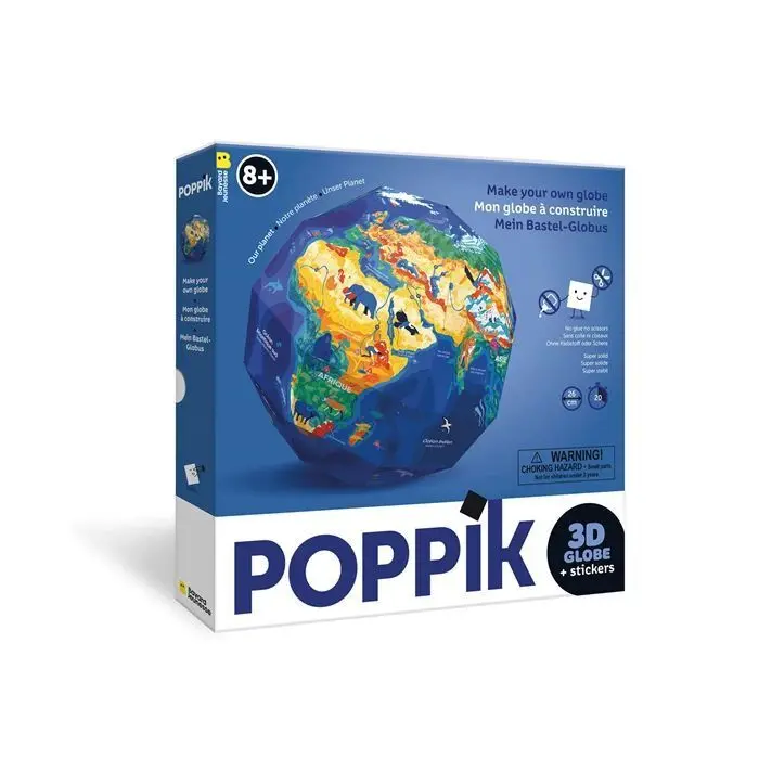 Cover: 3760262412665 | POPPIK - Mein Bastel-Globus, Unser Planet | Kit (Bastelset) | Deutsch